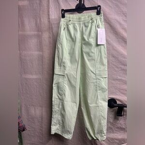 Athleta Light Lime Green Track Pants